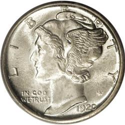 1920-S 10C MS64 Full Bands PCGS