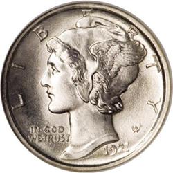 1921-D 10C MS65 Full Bands NGC