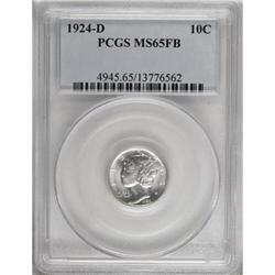 1924-D 10C MS65 Full Bands PCGS