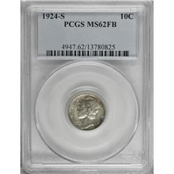 1924-S 10C MS62 Full Bands PCGS
