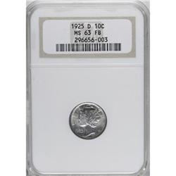 1925-D 10C MS63 Full Bands NGC