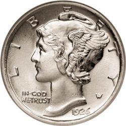 1926-D 10C MS66 Full Bands NGC