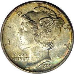 1927-D 10C MS65 Full Bands PCGS