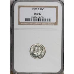 1928-S 10C MS67 NGC