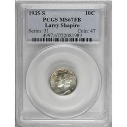 1935-S 10C MS67 Full Bands PCGS