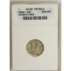 1942/1 10C AU50 Details ANACS