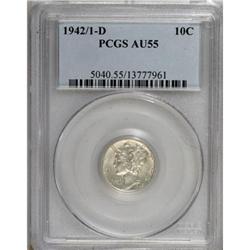 1942/1-D 10C AU55 PCGS