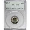 Image 3 : 1945 10C MS64 Full Bands PCGS