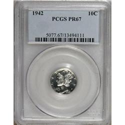 1942 10C PR67 PCGS