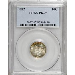 1942 10C PR67 PCGS