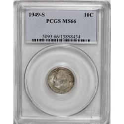 1949-S 10C MS66 PCGS