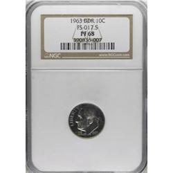 1963 10C Doubled Die Reverse PR68 NGC
