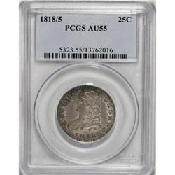 1818/5 25C AU55 PCGS