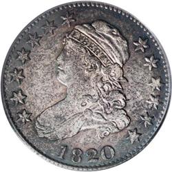 1820 25C Browning 3 AU55 PCGS