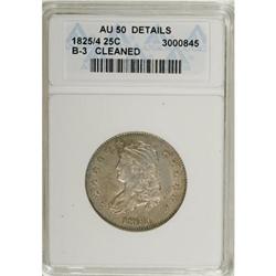 1825/4/3 25C AU50 Details ANACS