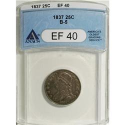 1837 25C XF40 ANACS