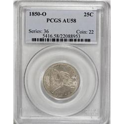 1850-O 25C AU58 PCGS