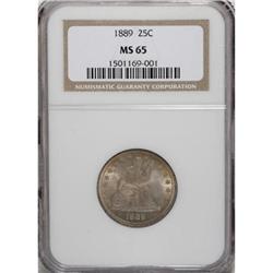 1889 25C MS65 NGC