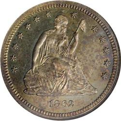 1862 25C PR66 NGC Kaufman