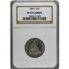 Image 1 : 1863 25C PR63 Cameo NGC