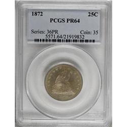 1872 25C PR64 PCGS