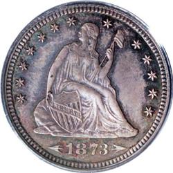 1873 25C Arrows PR64 PCGS