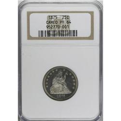 1875 25C PR64 Cameo NGC