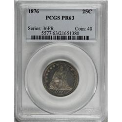 1876 25C PR63 PCGS