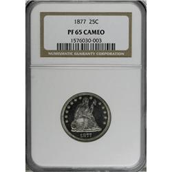 1877 25C PR65 Cameo NGC
