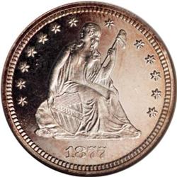 1877 25C PR66 Cameo NGC