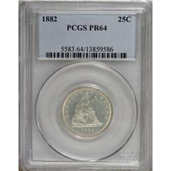 1882 25C PR64 PCGS