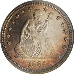 1884 25C PR66 Cameo PCGS