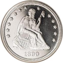 1890 25C PR66 Ultra Cameo NGC