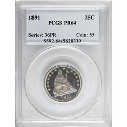 1891 25C PR64 PCGS