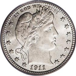 1911-S 25C MS66 PCGS