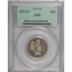 1913-S 25C Good 6 PCGS