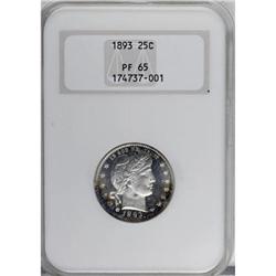 1893 25C PR65 NGC