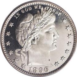 1896 25C PR65 Cameo PCGS