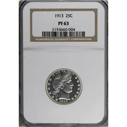 1913 25C PR63 NGC