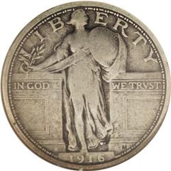 1916 25C Fine 15 NGC