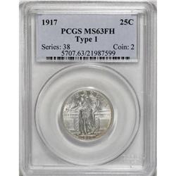 1917 25C Type One MS63 Full Head PCGS