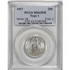 Image 1 : 1917 25C Type One MS63 Full Head PCGS