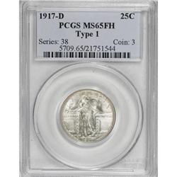 1917-D 25C Type One MS65 Full Head PCGS