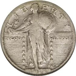 1918/7-S 25C VF30 NGC