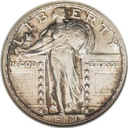 1918/7-S 25C AU58 NGC