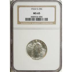 1924-S 25C MS65 NGC