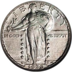 1926-S 25C AU58 Full Head NGC