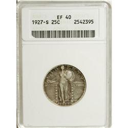 1927-S 25C XF40 ANACS