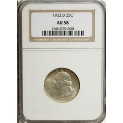 1932-D 25C AU58 NGC