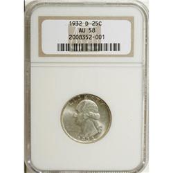 1932-D 25C AU58 NGC